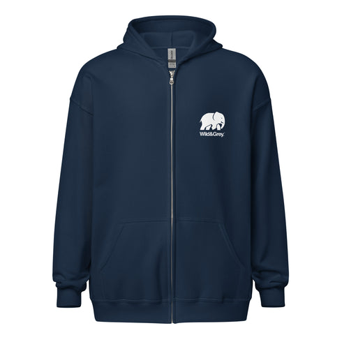 Elephant Conservation - Full Zip Womens Hoodie